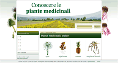Desktop Screenshot of conoscerelepiantemedicinali.it