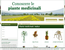 Tablet Screenshot of conoscerelepiantemedicinali.it